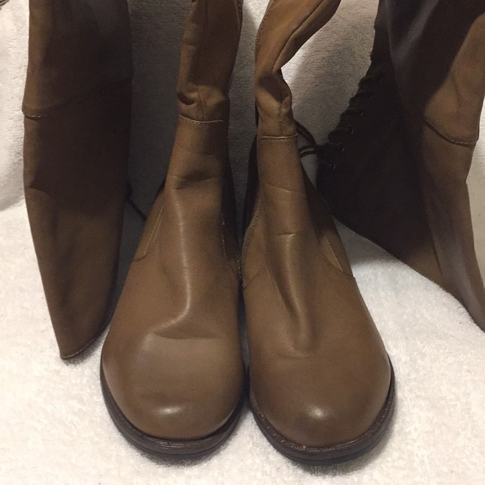 Bamboo Knee Boots. NEW